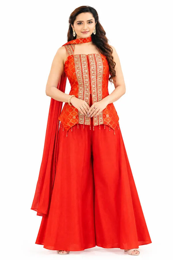 Indo_Dress_3_Piece_Chiffon_Silk_With_Sequin_Work