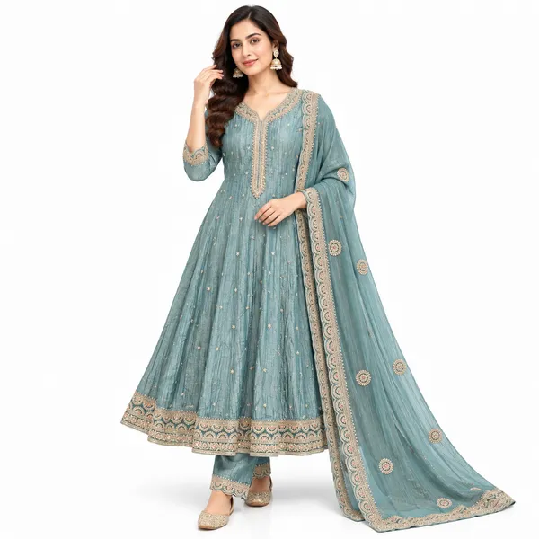 Anarkali_Suit_3_Piece_Salsa_Silk_With_Stone_Work