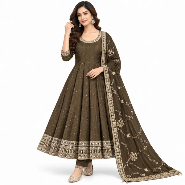 Anarkali_Suit_3_Piece_Shine_Silk_With_Stone_And_Zari_Work