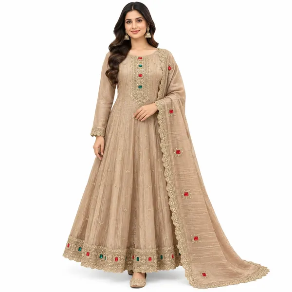 Anarkali_Suit_3_Piece_Salsa_Silk_With_Stone_Work
