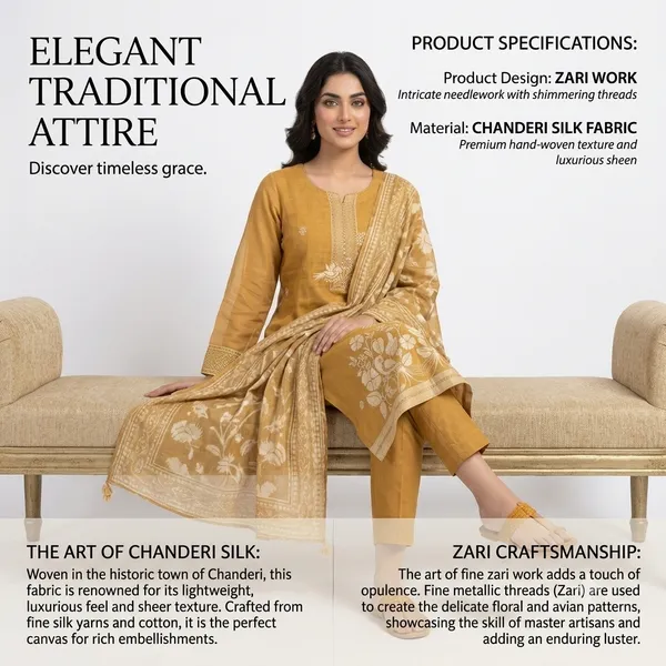 Casual_Suit_3_Piece_Khadi_Cotton_With_Zari_Work
