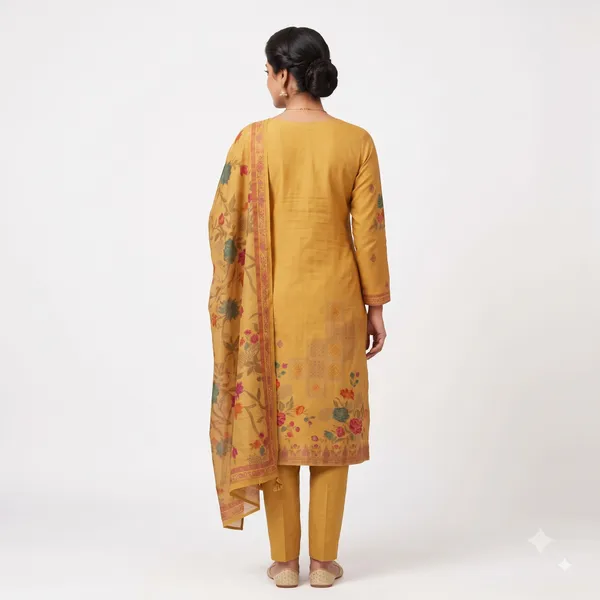 Casual_Suit_3_Piece_Organza_Cotton_With_Zari_Work