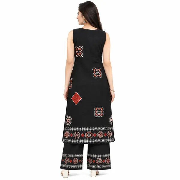 Long_Co-Ord_Set_2_Piece_Viscose_Cotton_With_Printed_Work