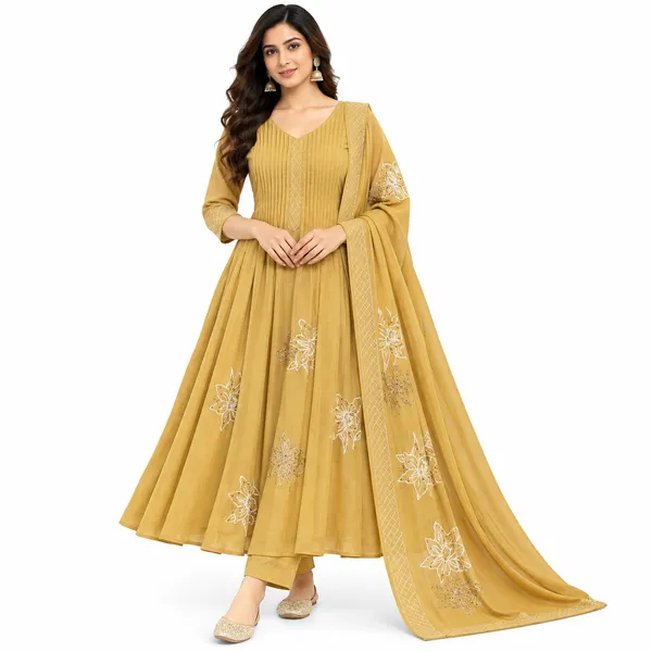 Anarkali_Suit_3_Piece_Soft_Silk_With_Thread_Work
