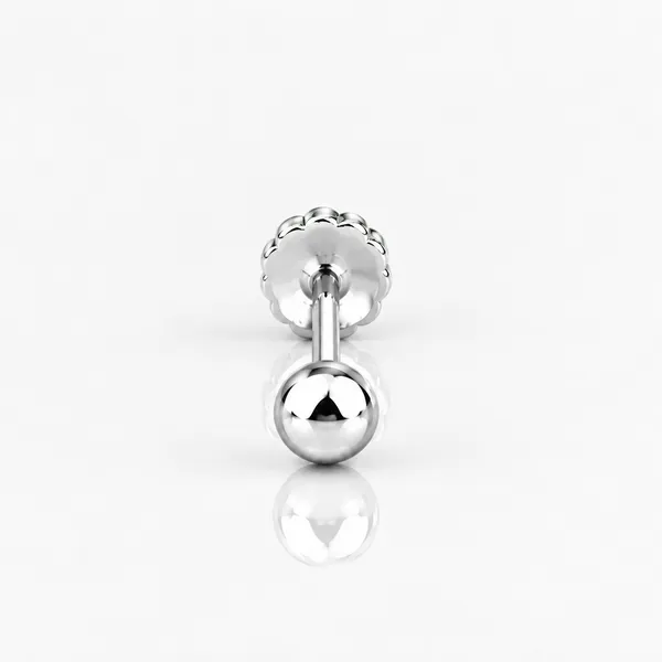 Silver_Tone_Round_Stud_Earring_For_Men