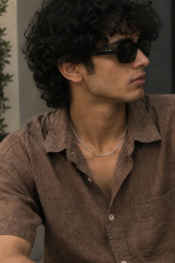 Silver_Tone_Link_Chain_Necklace_For_Men