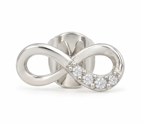 Silver_Infinity_Stud_Earring_For_Men