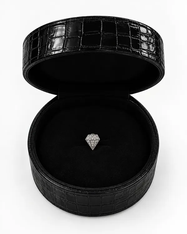 Silver_Tone_Diamond_Shape_Stud_Earrings_For_Women