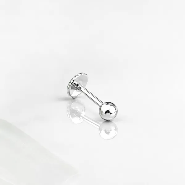 Silver_Tone_Round_Stud_Earring_For_Men