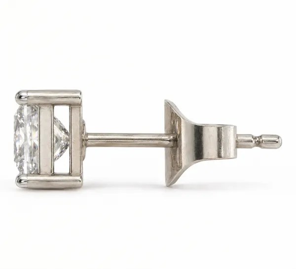 Silver_Tone_Square_Crystal_Stud_Earrings_For_Men