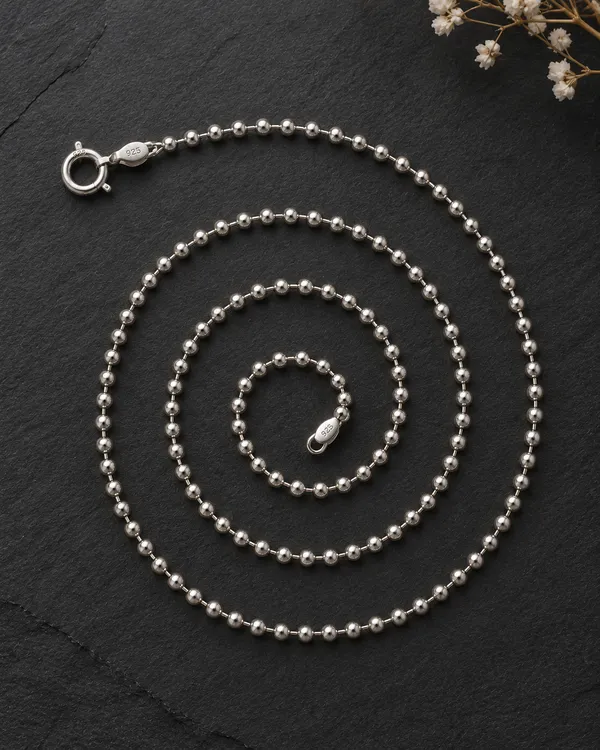Silver_925_Ball_Chain_Necklace_For_Men