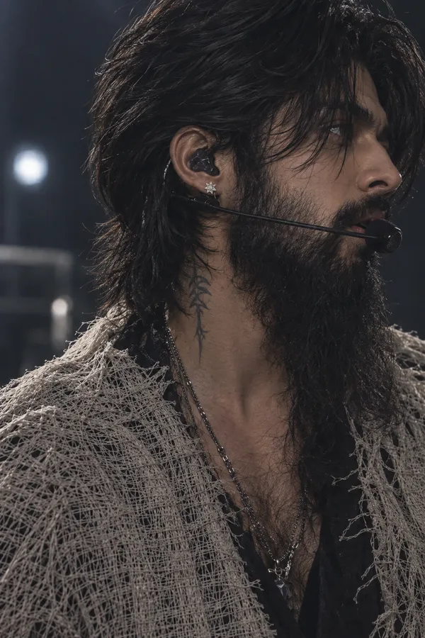 Silver_Tone_Star_Stud_Earring_For_Men