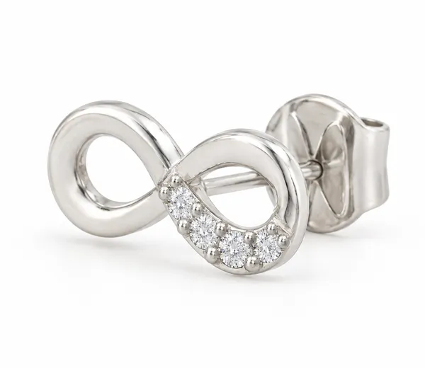 Silver_Infinity_Stud_Earring_For_Men