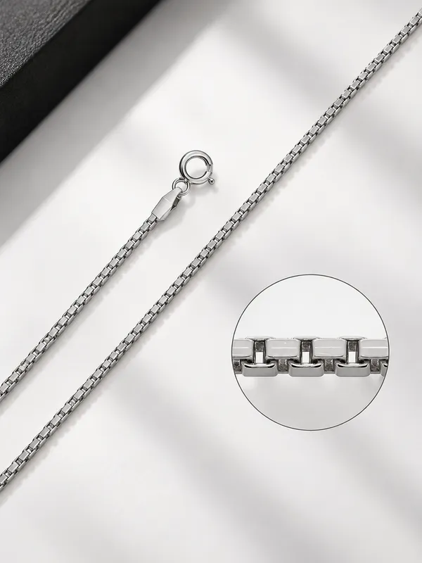 Silver_925_Box_Chain_Necklace_For_Men