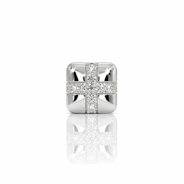 Silver_Tone_Cross_Design_Crystal_Ring_For_Unisex