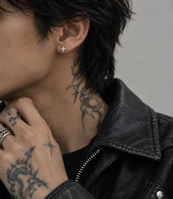 Silver_Tone_Star_Stud_Earring_For_Unisex
