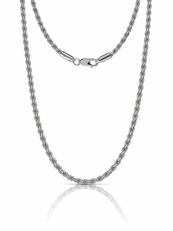 Silver_Tone_Rope_Chain_Necklace_For_Men