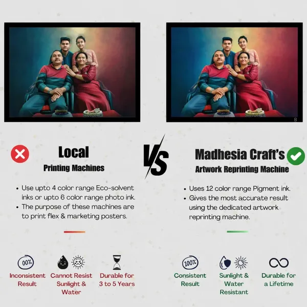 Madhesiacraft_Digital_Painting_Framed_4_Persons_Standard