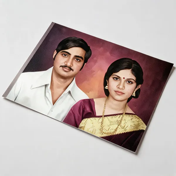 Old_Photo_Digital_Painting_2_Persons_Express_Delivery