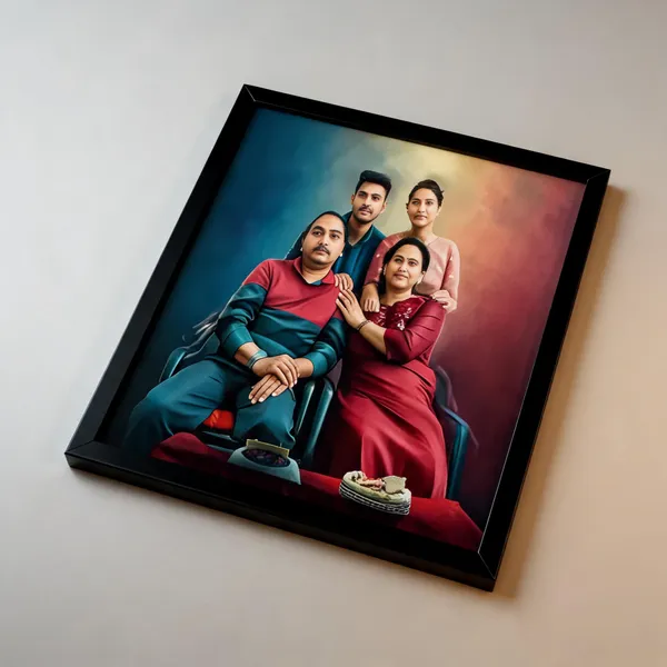 Madhesiacraft_Digital_Painting_Framed_4_Persons_Express