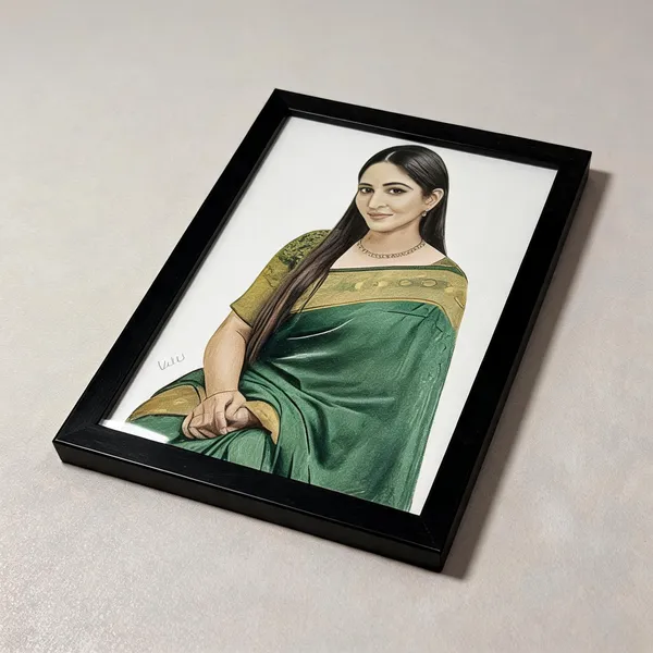 Madhesiacraft_Hand-Drawn_Color_Pencil_Sketch_Portrait_2_Persons_Standard