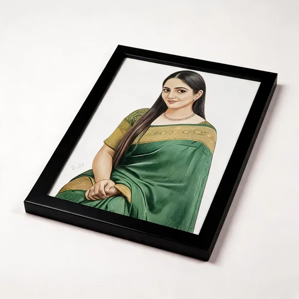 Madhesiacraft_Hand-Drawn_Color_Pencil_Sketch_3_Persons_Express