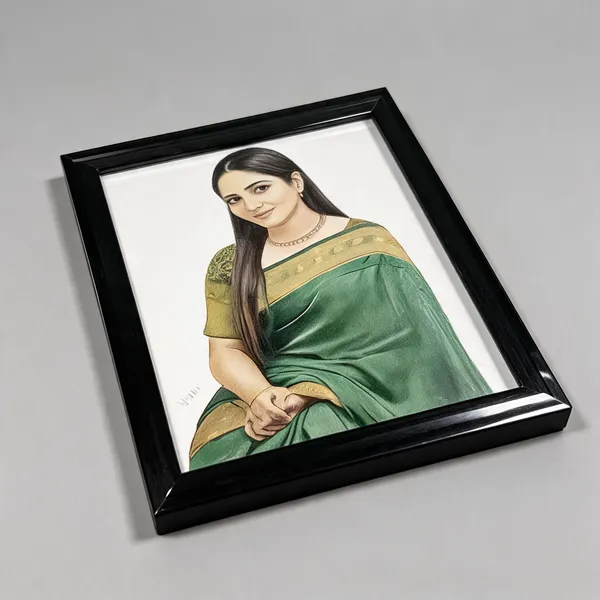 Madhesiacraft_Hand-Drawn_Color_Pencil_Sketch_Portrait_4_Persons_Express