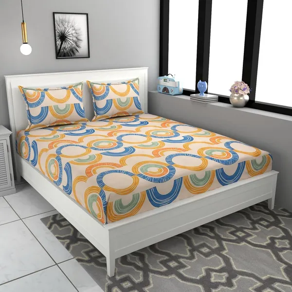 Tript_Home_decor-Double_BedFitted-bedsheet