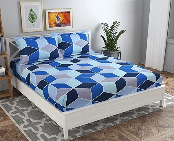 Tript_Home_decor-Double_BedFitted-bedsheet