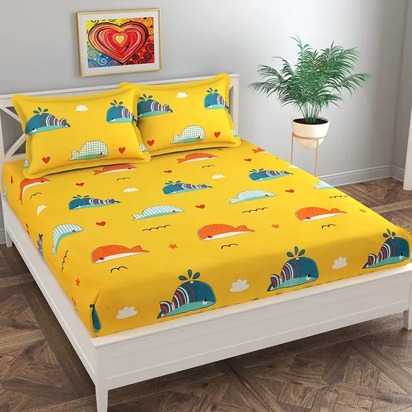 Tript_Home_decor-Double_BedFitted-bedsheet