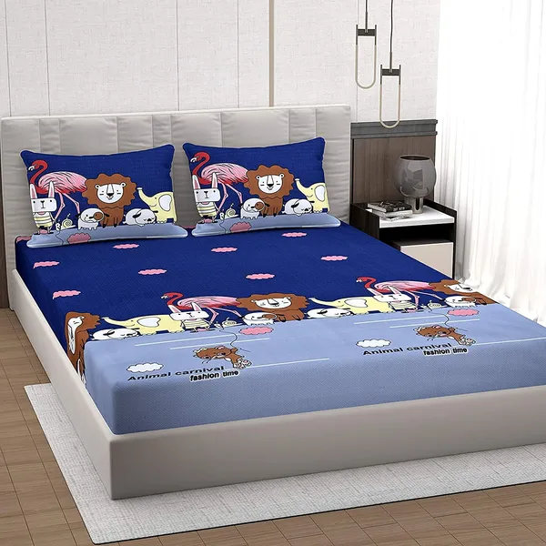 Tript_Home_decor-Double_BedFitted-bedsheet