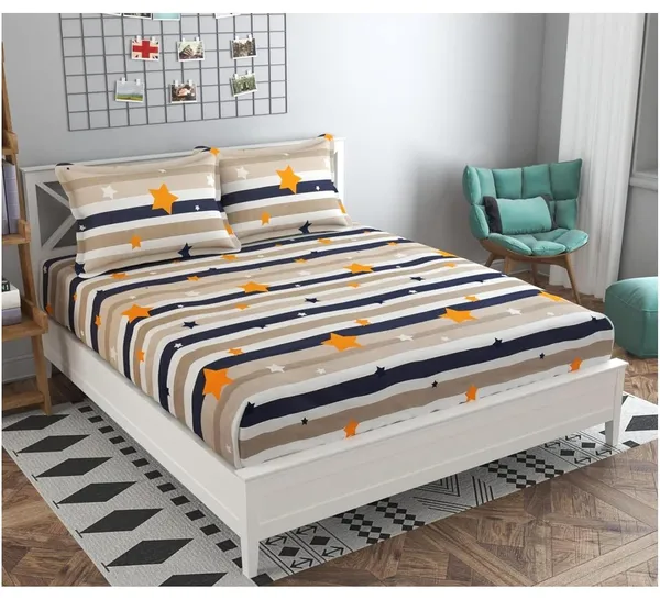 Tript_Home_decor-Double_BedFitted-bedsheet