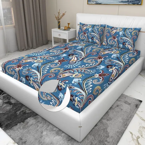 Tript_Home_decor-Double_BedFitted-bedsheet