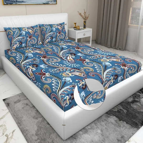 Tript_Home_decor-Double_BedFitted-bedsheet