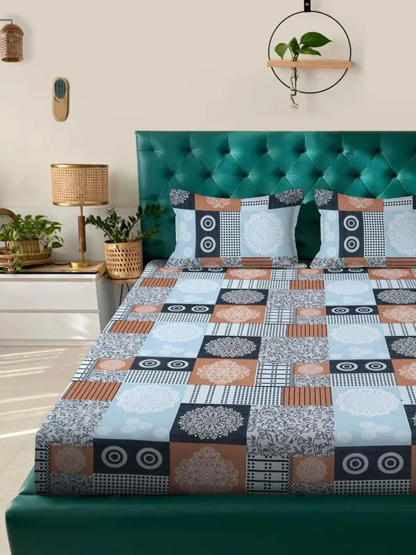 Tript_Home_decor-Double_BedFitted-bedsheet