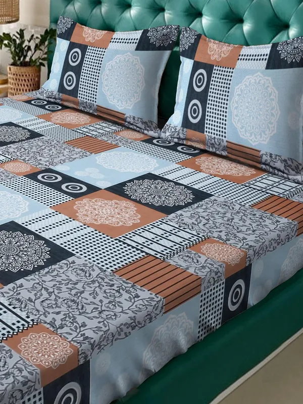 Tript_Home_decor-Double_BedFitted-bedsheet