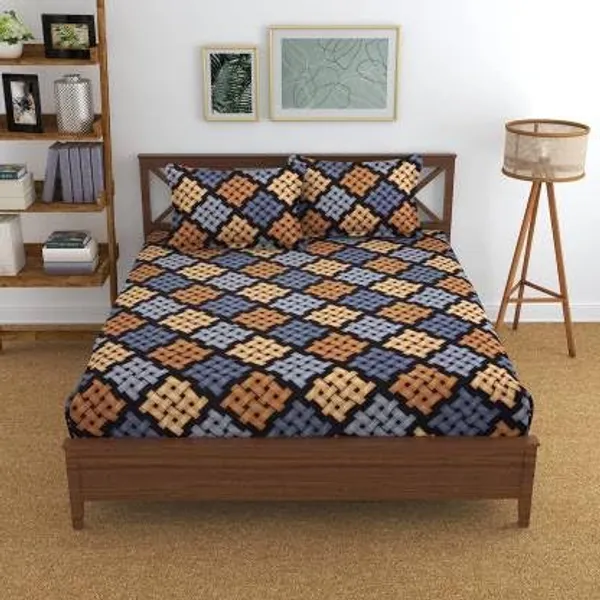Tript_Home_decor-Double_BedFitted-bedsheet