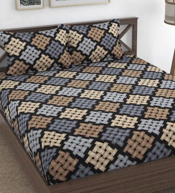 Tript_Home_decor-Double_BedFitted-bedsheet
