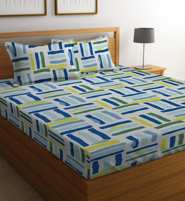 Tript_Home_decor-Double_BedFitted-bedsheet