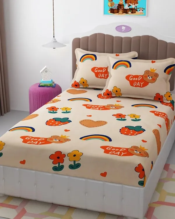 Tript_Home_decor-Double_BedFitted-bedsheet