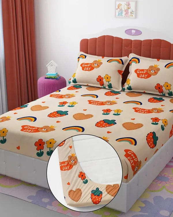 Tript_Home_decor-Double_BedFitted-bedsheet