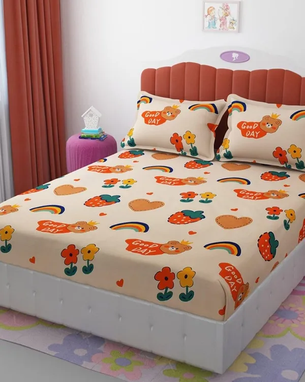 Tript_Home_decor-Double_BedFitted-bedsheet