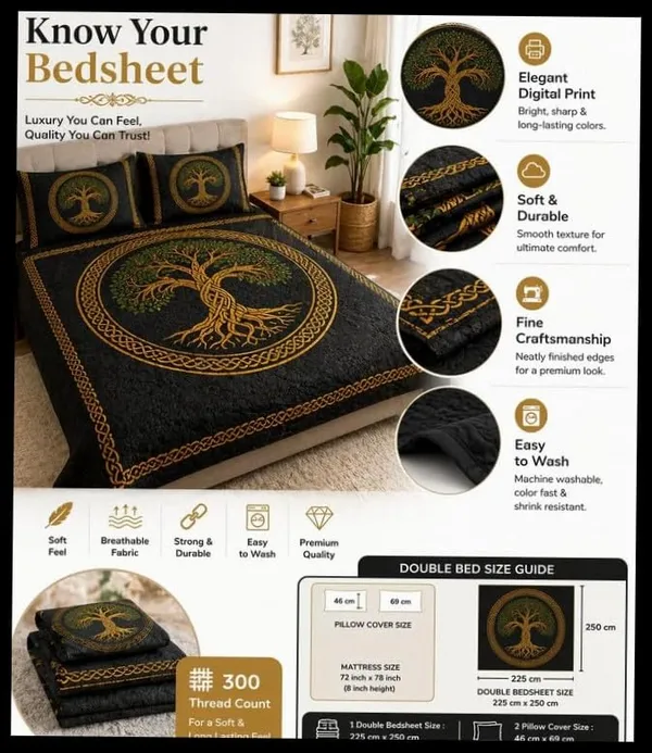 Tript_Home_decor-King_SizeFlat-bedsheet