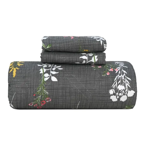 Tript_Home_decor-Double_Bed_with_two_pillow_coversComforter_with_two_piloow_covers