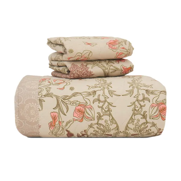 Glace_Cotton_Double_Bed_Beige_Comforter_With_Two_Pillow_Covers