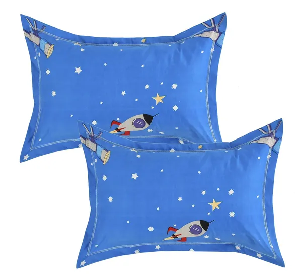 Glace_Cotton_Blue_Double_Bed_Fitted_Bedsheet
