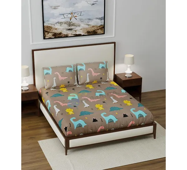 Glace_Cotton_Grey_Double_Bed_Fitted_Bedsheet