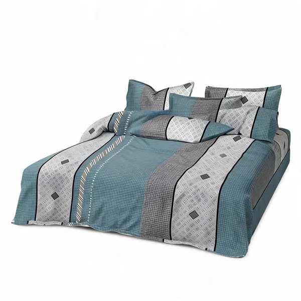 Glace_Cotton_Grey_Double_Bed_Fitted_Bedsheet