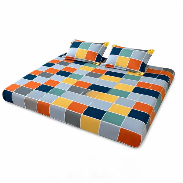 Glace_Cotton_Multicolor_Double_Bed_Fitted_Bedsheet