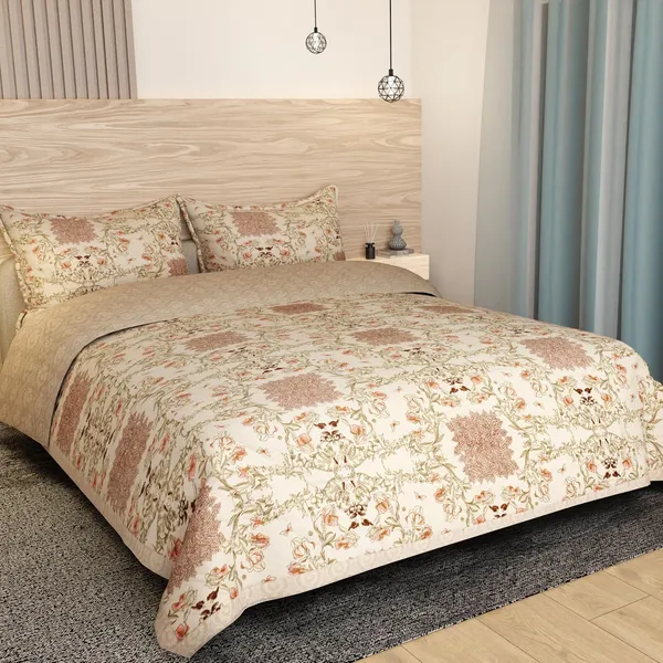 Glace_Cotton_Double_Bed_Beige_Comforter_With_Two_Pillow_Covers